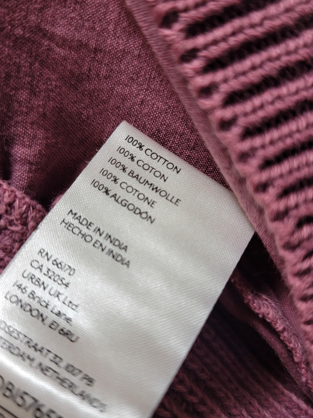 We The Free Mauve Open-Front Pocket Cardigan Sweater - Picture 4 of 5